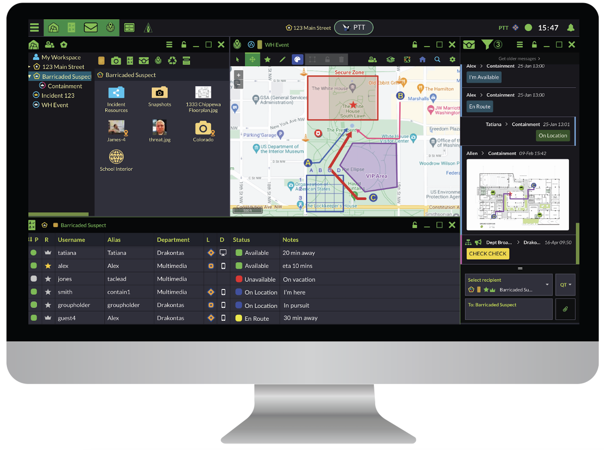 DragonForce Command Center browser interface
